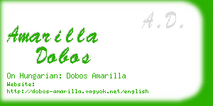 amarilla dobos business card